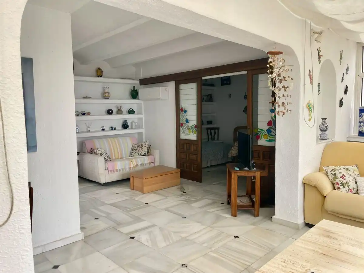Sala de estar de Ático en venta en Mijas con Terraza