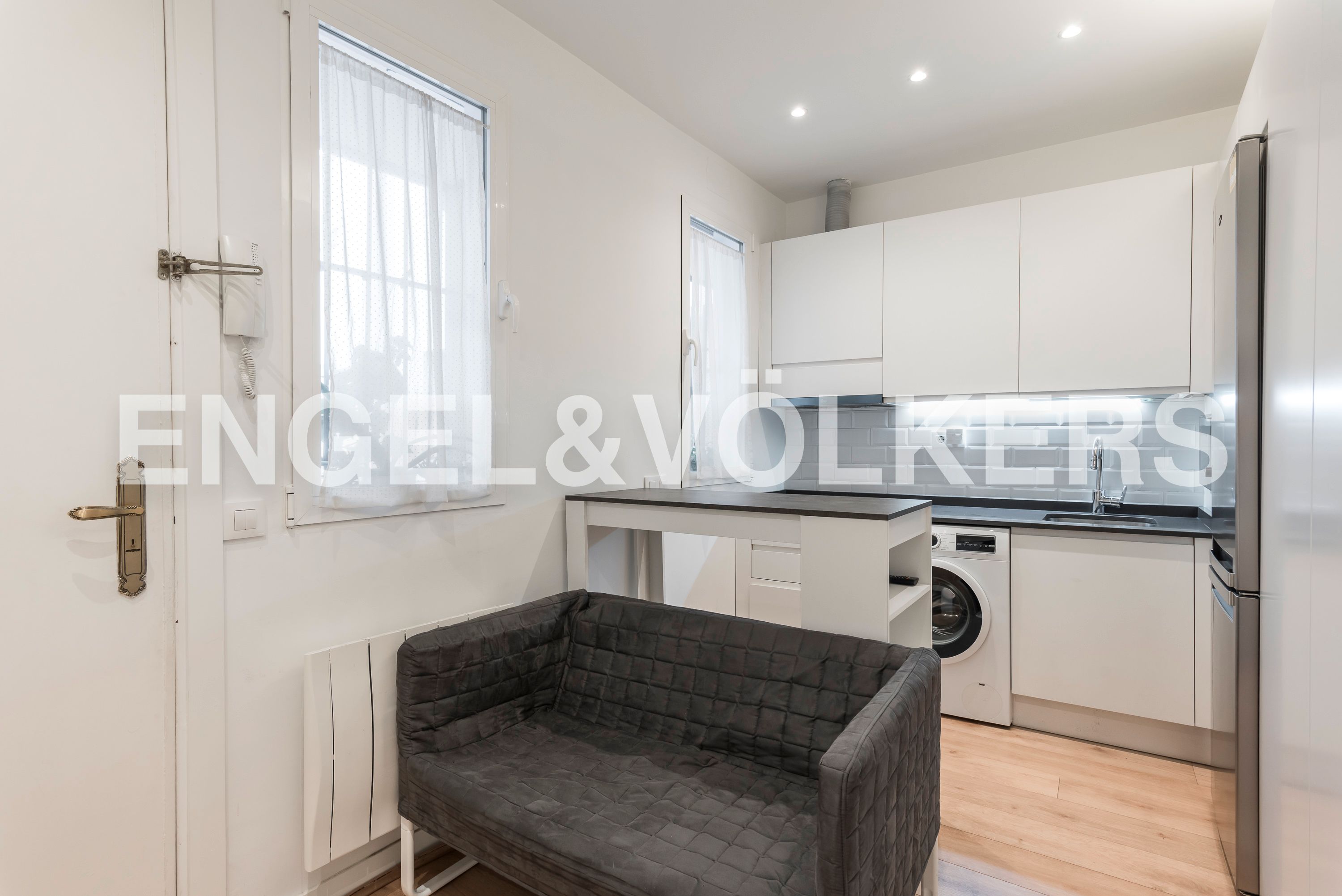 Kitchen of Apartment to rent in  Madrid Capital  with Heating and Furnished