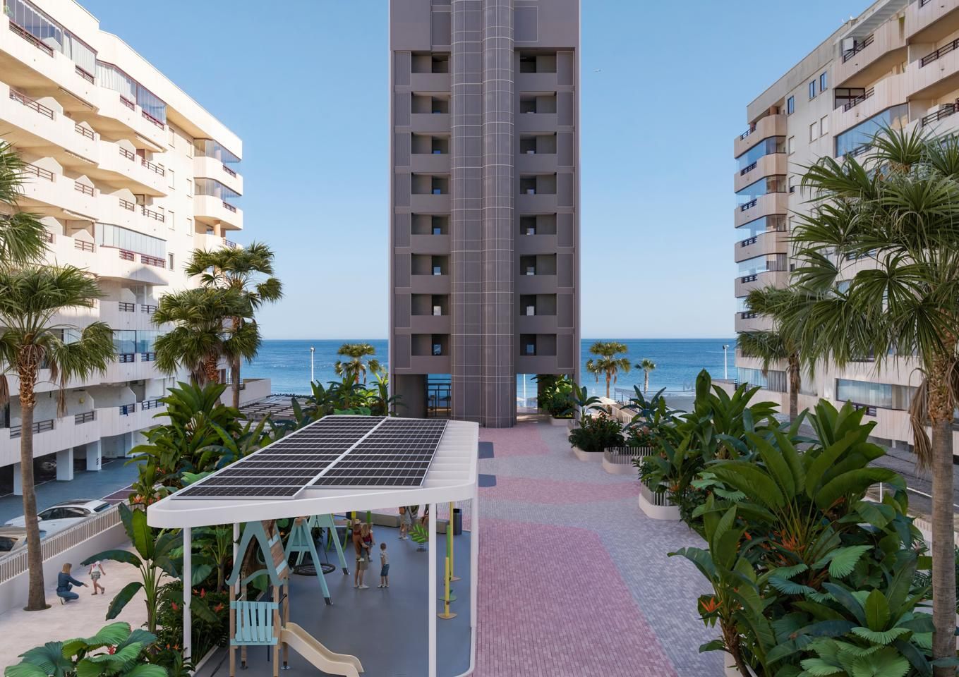 Bedroom of Flat for sale in Calpe / Calp  with Air Conditioner, Terrace and Swimming Pool