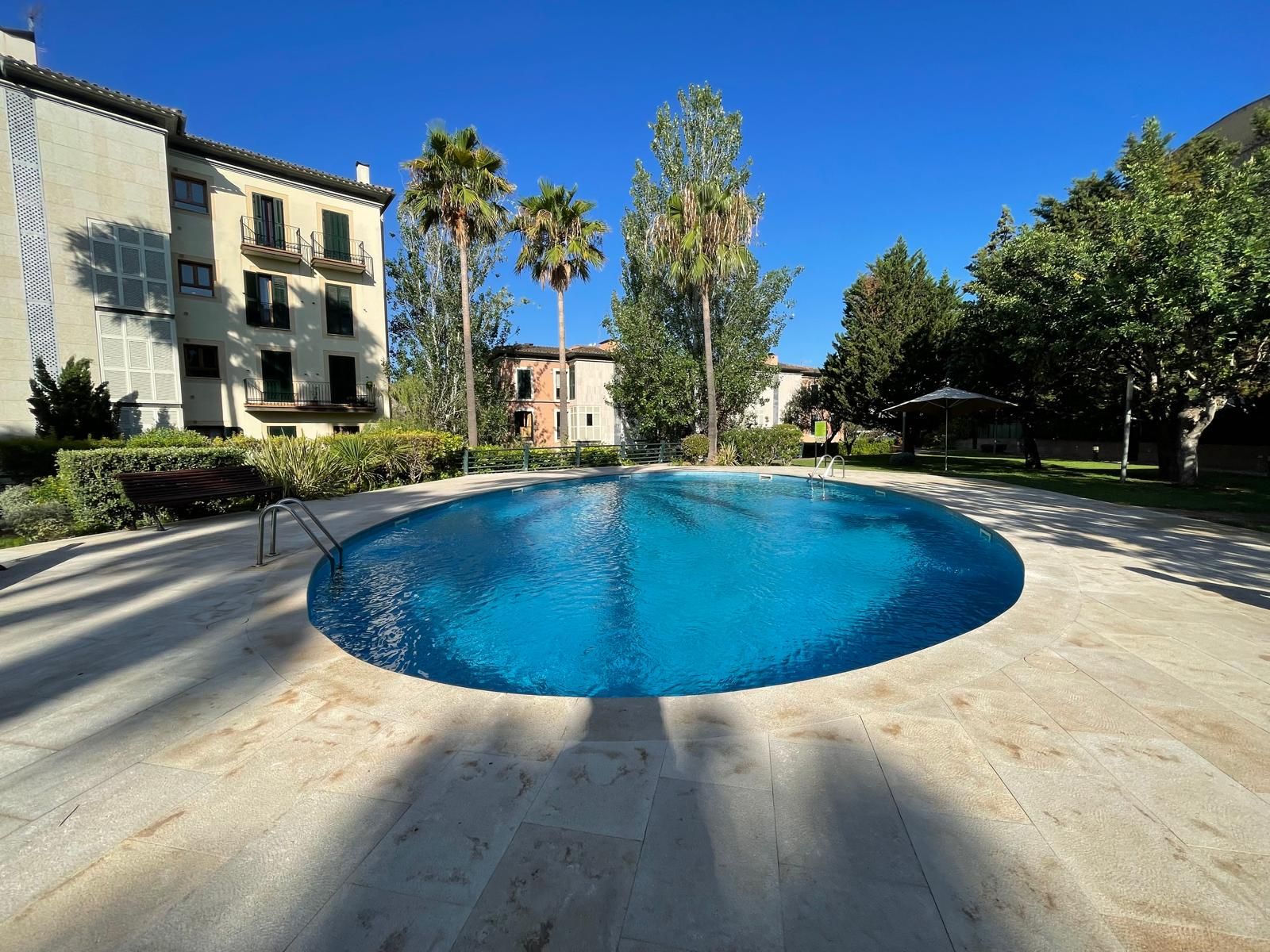 Piscina de Apartament de lloguer en  Palma de Mallorca amb Aire condicionat, Moblat i Piscina comunitària