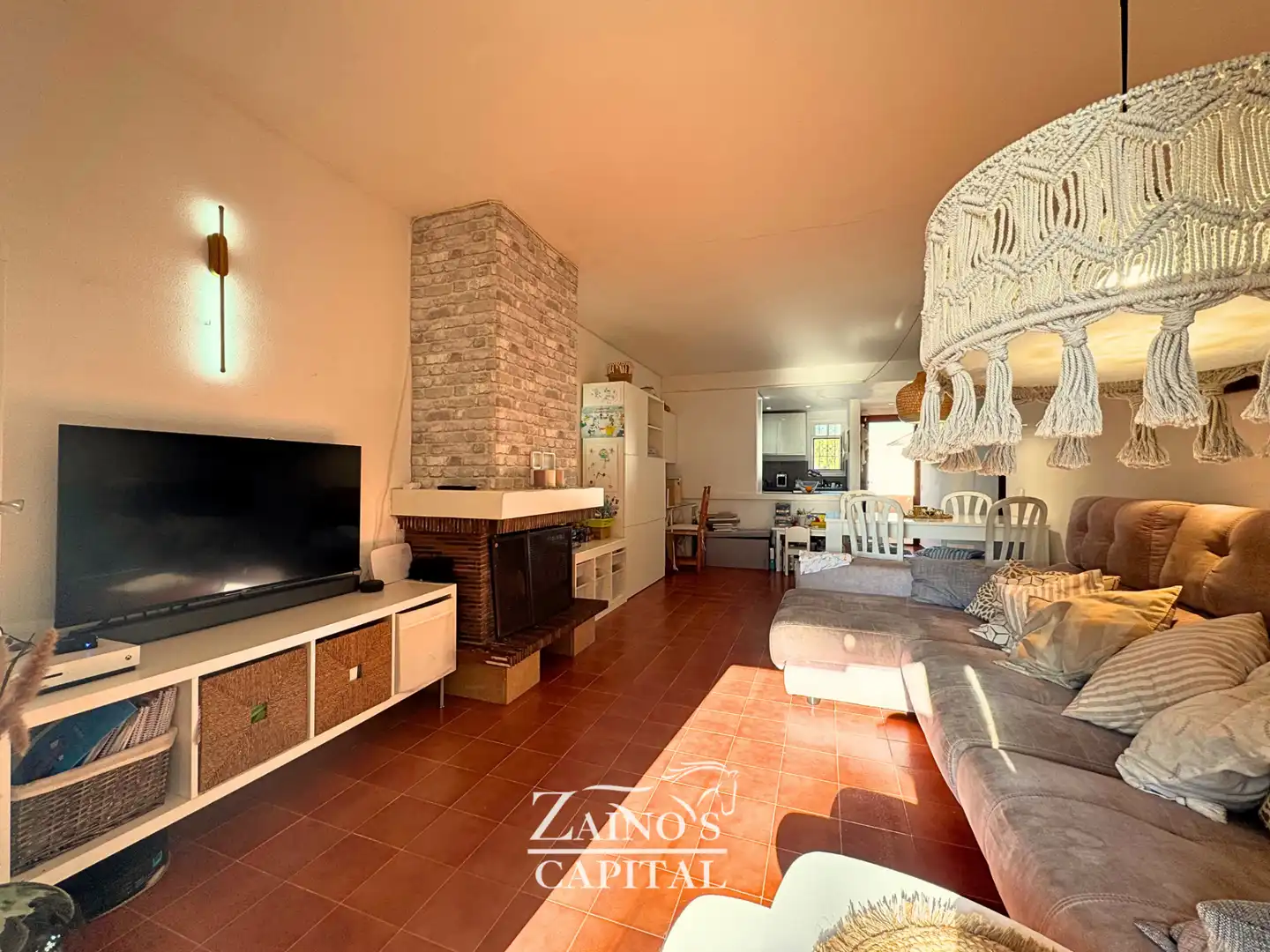 Wohnzimmer von Wohnung zum Verkauf in Llucmajor mit Klimaanlage, Heizung und Terrasse