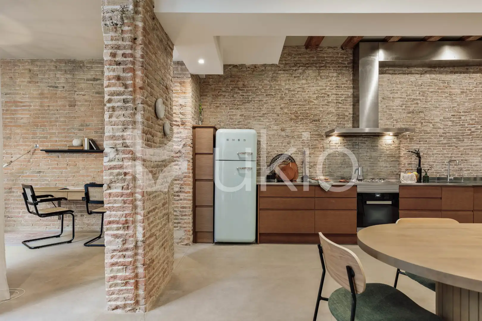 Kitchen of Apartments for rent in Barcelona  with Air Conditioner, Heating and Terrace