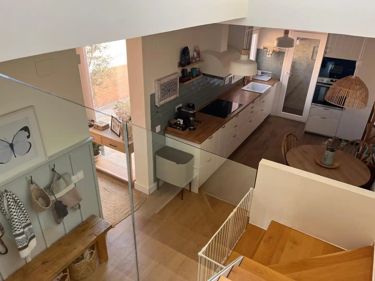 Cocina de Casa adosada de alquiler en Madrid con Calefacción, Jardín privado y Amueblado
