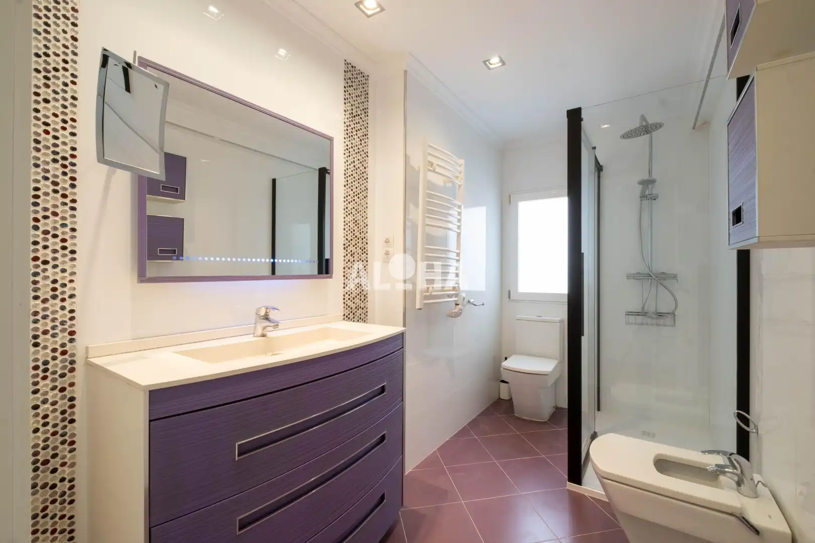 Bany de Apartament de lloguer en Moncada amb Aire condicionat, Moblat i Balcó