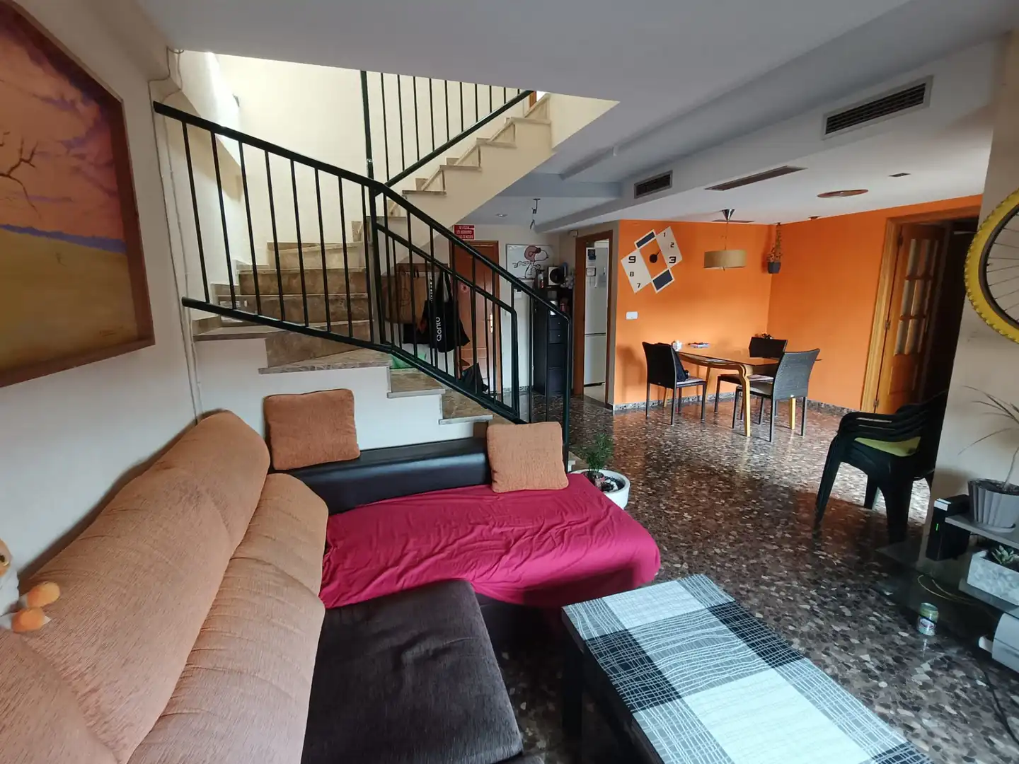 Wohnzimmer von Dachboden zum Verkauf in Valencia mit Klimaanlage, Terrasse und Möbliert