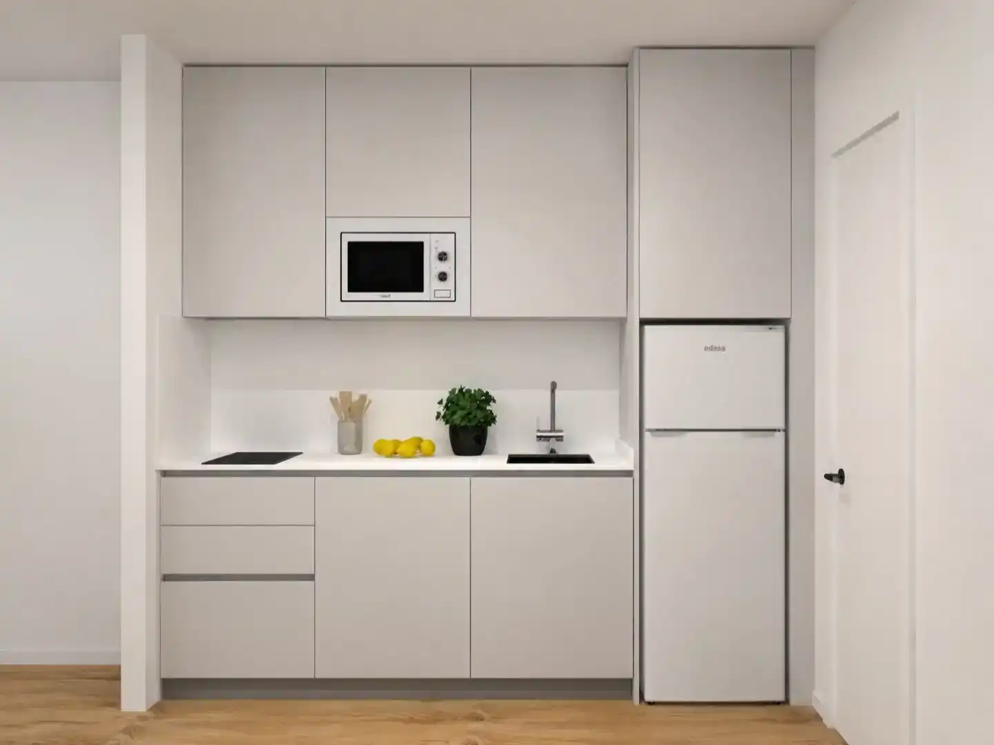 Küche von Loft zur Miete in La Moraleja mit Klimaanlage, Schwimmbad und Möbliert