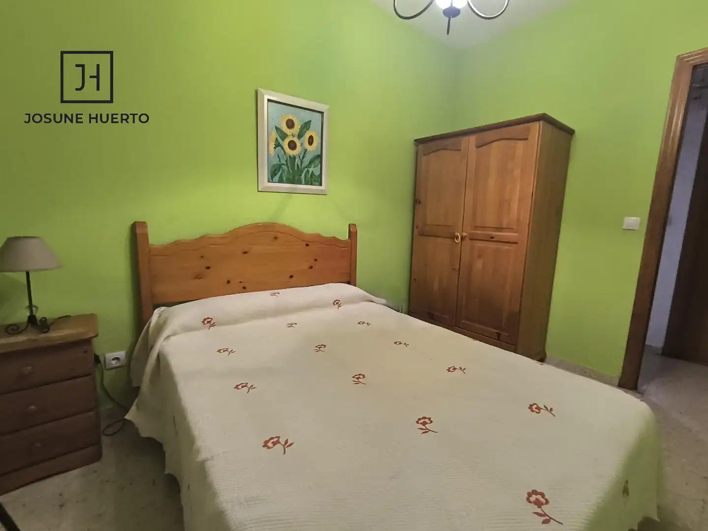 Bedroom of Flat for sale in Zalamea de la Serena  with Air Conditioner, Furnished and Balcony