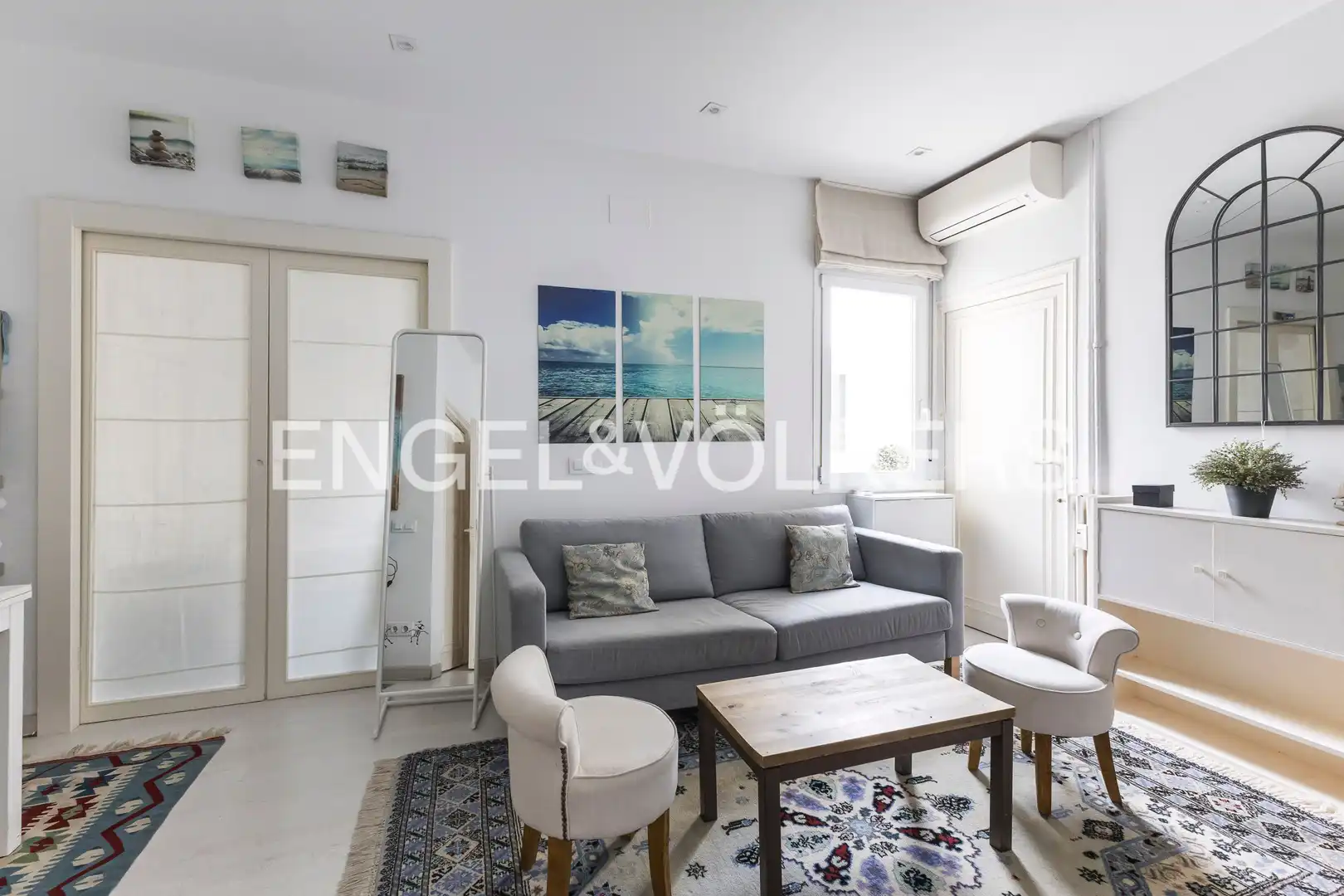 Sala d'estar de Pis en venda en  Madrid Capital amb Aire condicionat i Calefacció