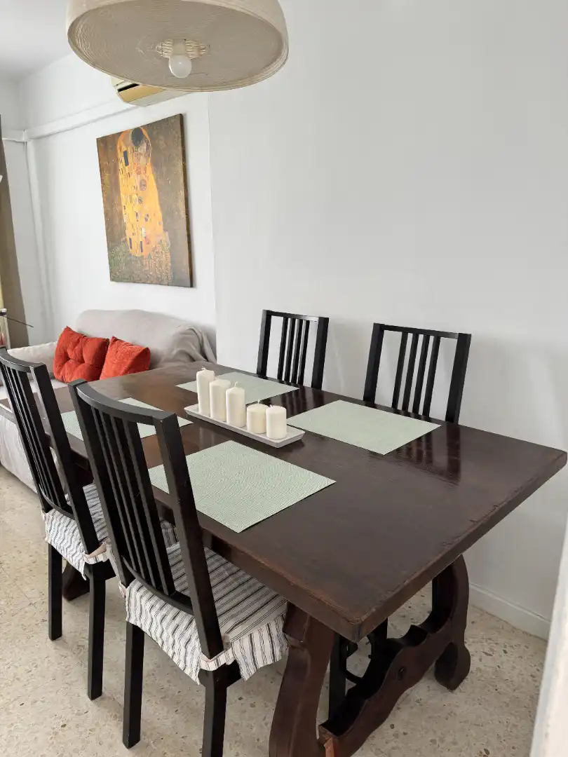 Dining room of Flat for rent in Sevilla  with Air Conditioner, Heating and Terrace
