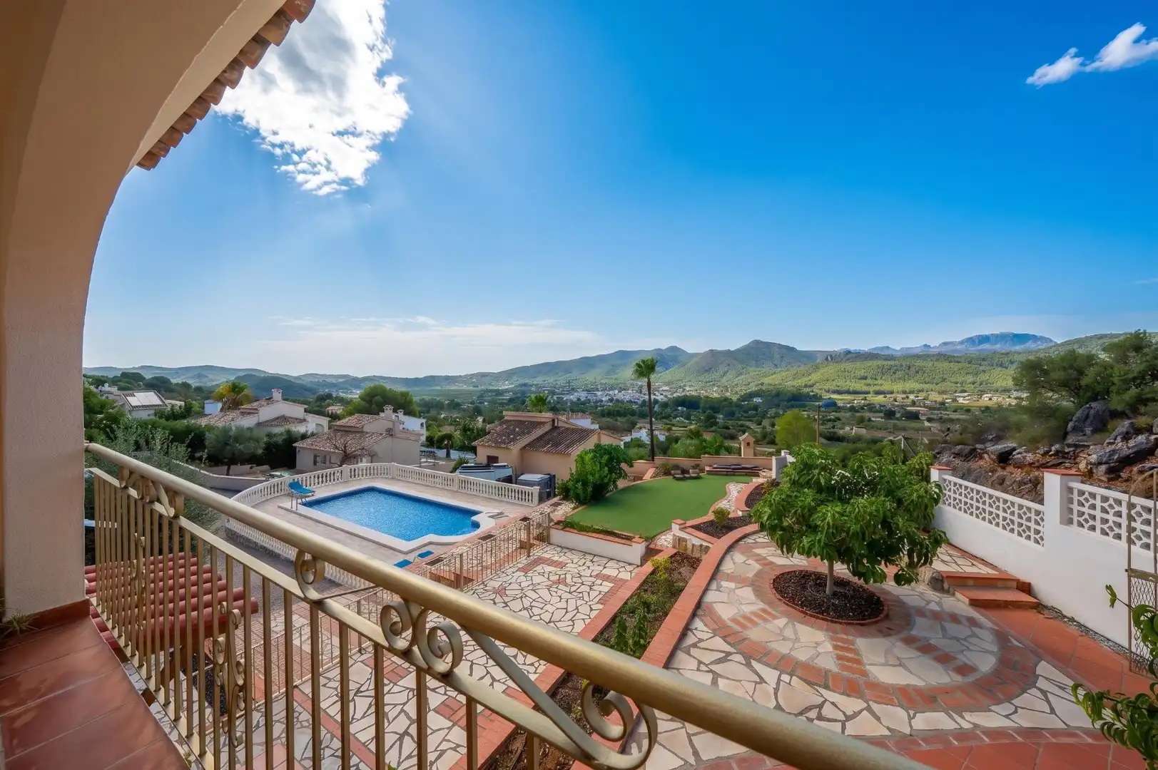 Vista exterior de Casa o chalet en venta en Xaló con Aire acondicionado, Jardín privado y Terraza