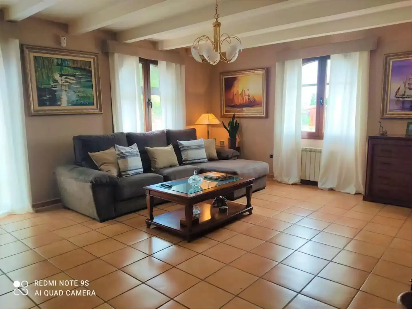 Sala d'estar de Finca rústica en venda en Gelida