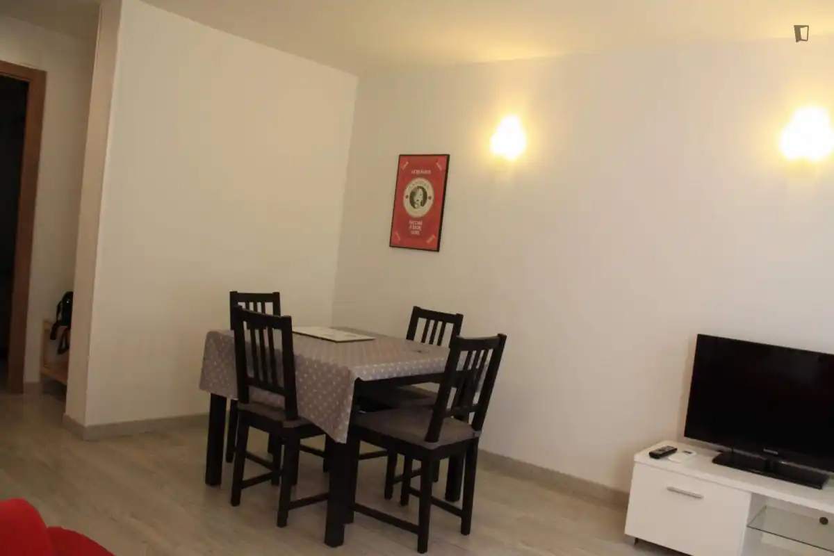 Menjador de Apartament de lloguer en Madrid amb Aire condicionat, Calefacció i Moblat