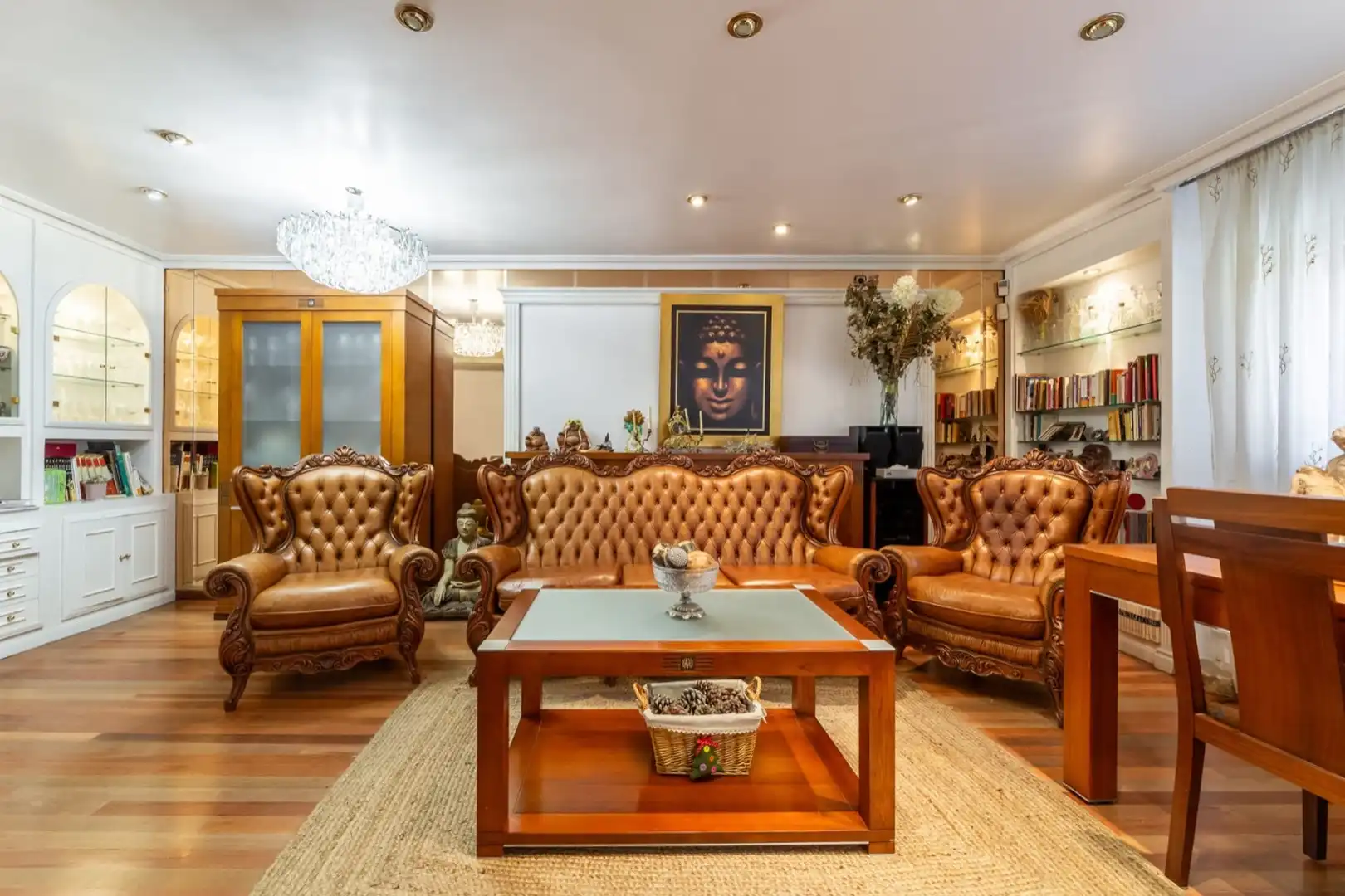 Sala de estar de Casa adosada en venta en Madrid con Aire acondicionado, Calefacción y Jardín privado