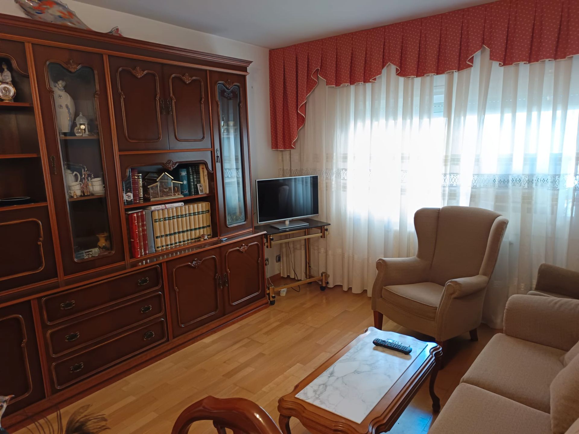 Sala d'estar de Pis de lloguer en  Barcelona Capital amb Aire condicionat i Parquet