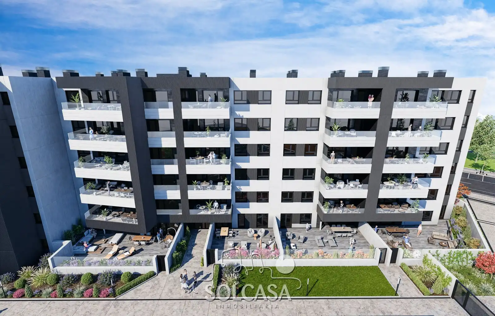Vista exterior de Piso en venta en Valladolid con Calefacción, Jardín privado y Parquet