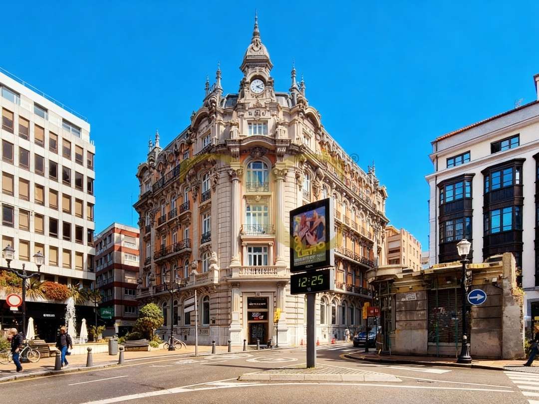 Vista exterior de Apartament en venda en Gijón  amb Calefacció, Moblat i Balcó