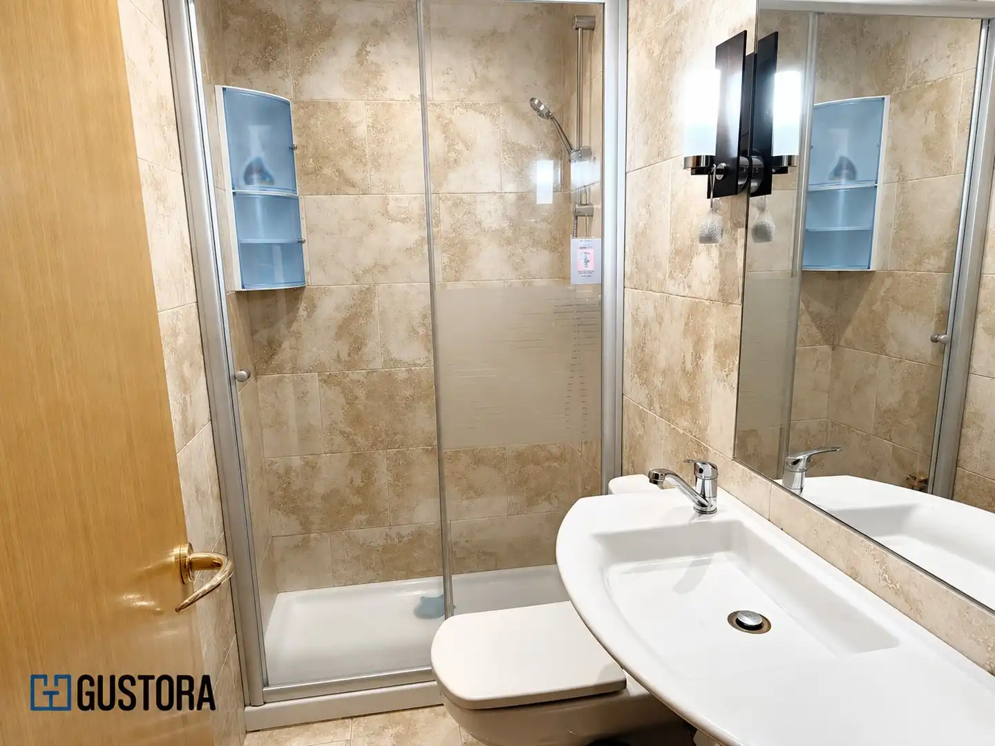 Badezimmer von Wohnung zum Verkauf in Donostia - San Sebastián  mit Klimaanlage, Parkett und Möbliert