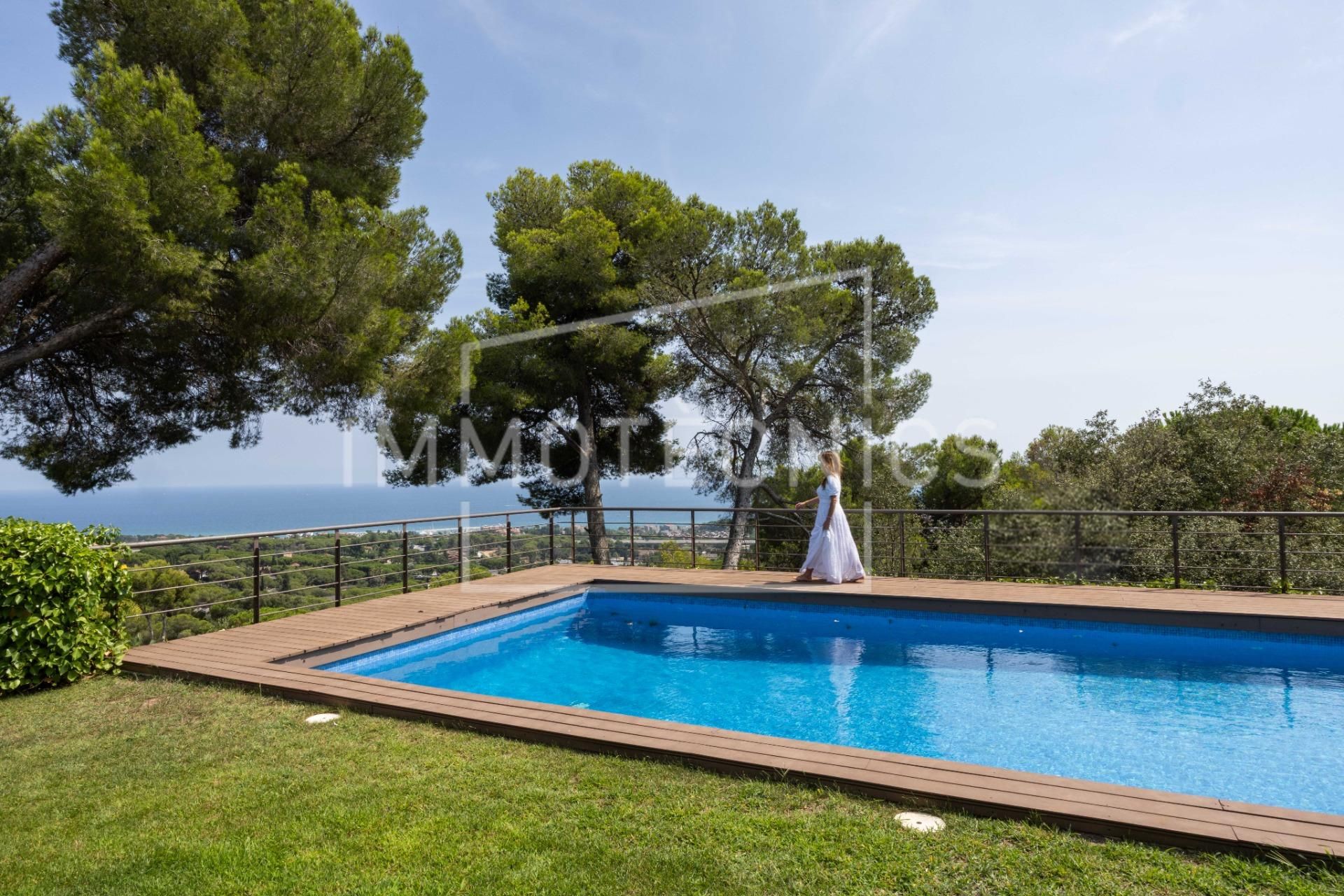 Swimming pool of House or chalet for sale in Sant Andreu de Llavaneres  with Heating, Private garden and Terrace