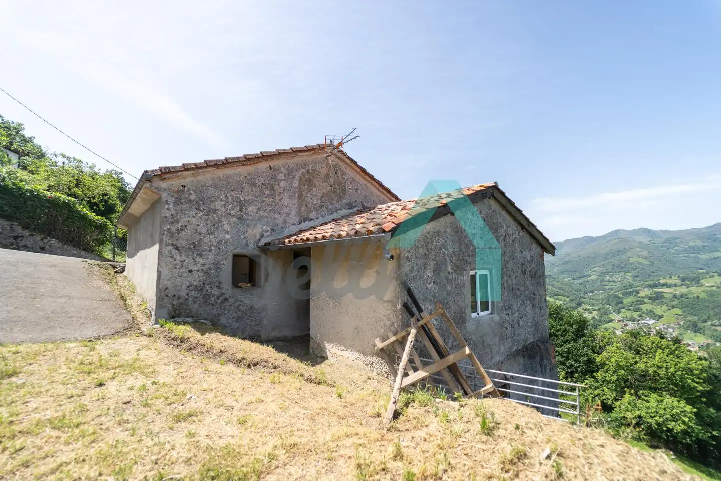 Vista exterior de Casa o chalet en venta en Laviana con Jardín privado, Parquet y Terraza