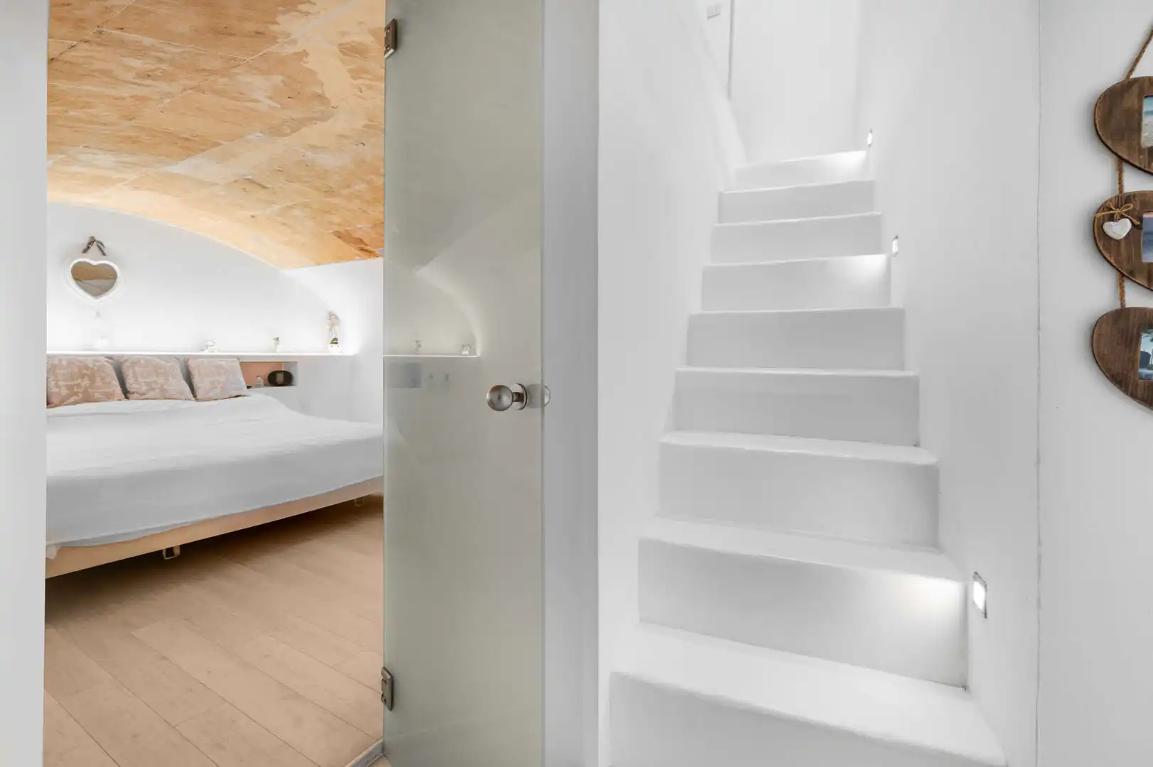 Schlafzimmer von Erdgeschoss zum Verkauf in  Palma de Mallorca mit Klimaanlage, Parkett und Möbliert