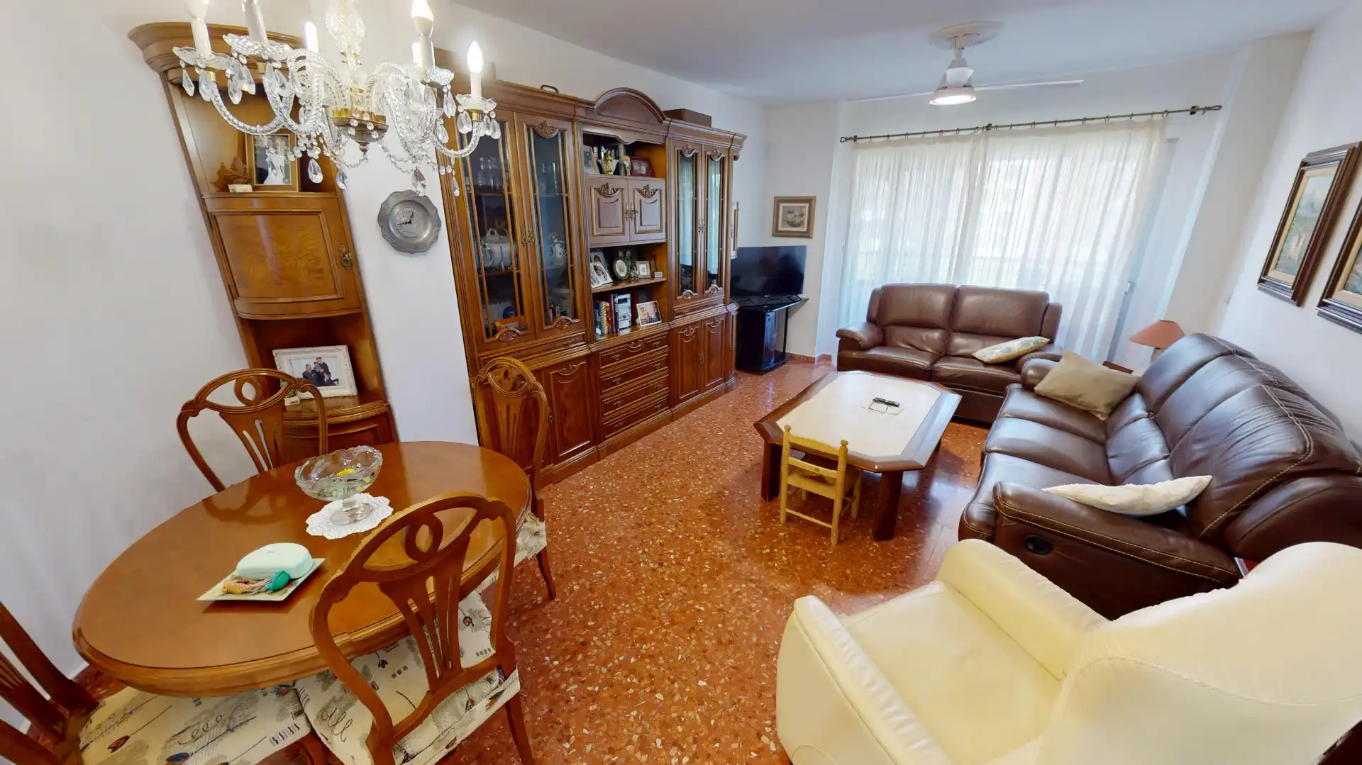 Sala d'estar de Pis en venda en Alicante / Alacant amb Aire condicionat, Moblat i Balcó