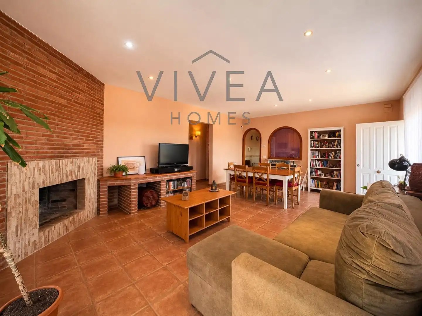 Sala d'estar de Casa o xalet en venda en Vidreres amb Aire condicionat, Calefacció i Jardí privat