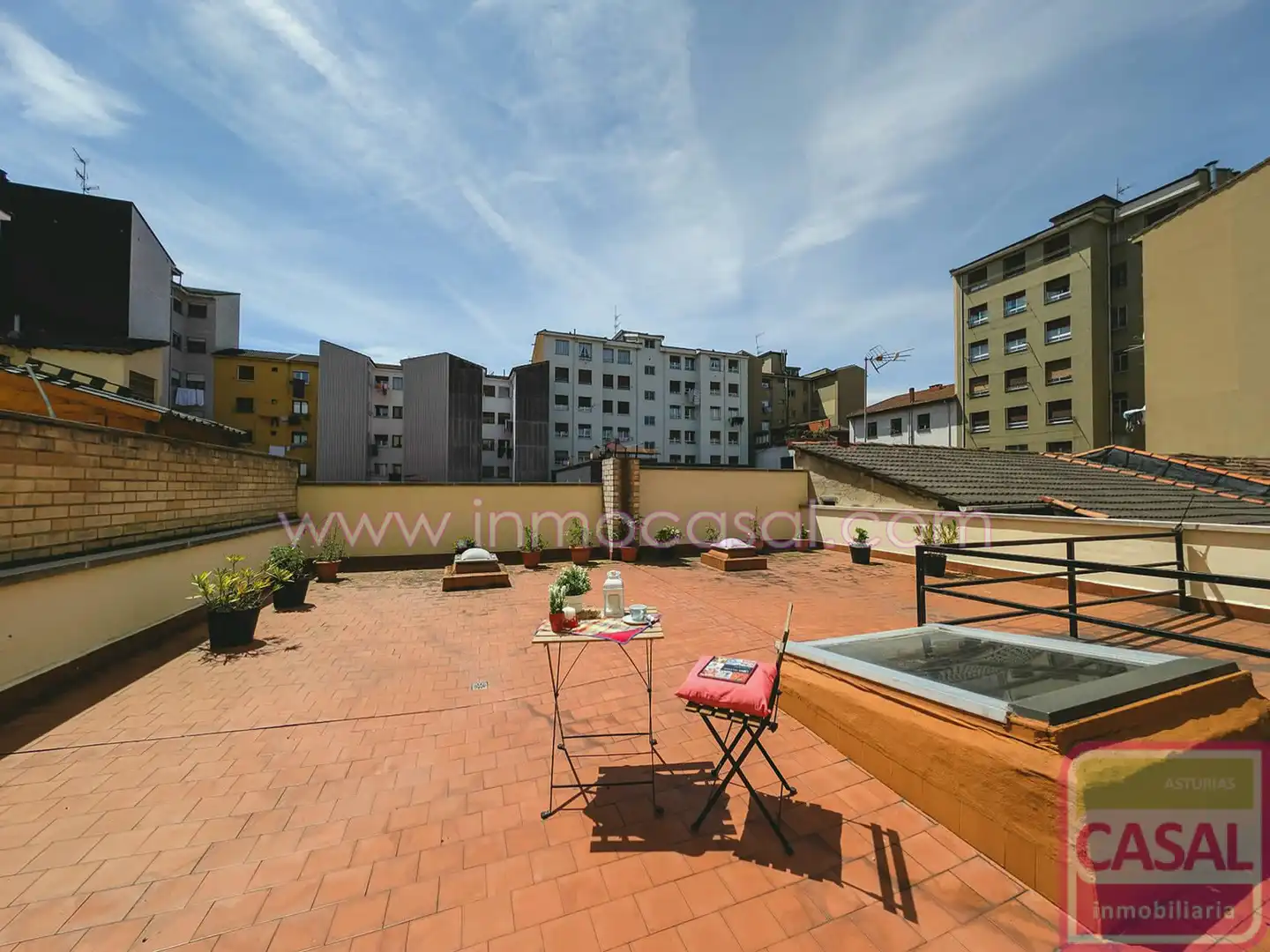 Terrace of Flat for sale in Mieres (Asturias)  with Heating, Terrace and Furnished