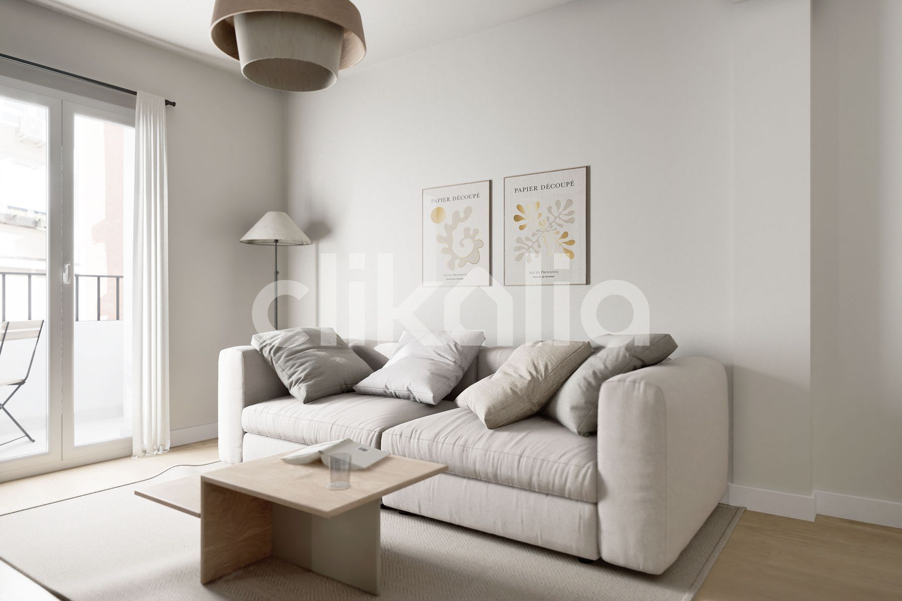 Sala d'estar de Pis en venda en  Madrid Capital amb Aire condicionat, Calefacció i Terrassa