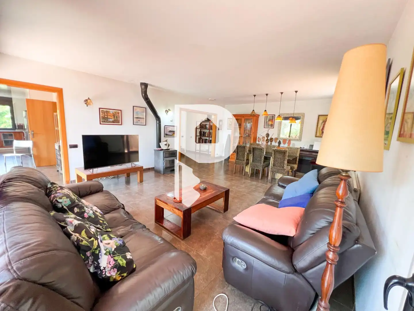 Living room of Houses for sale in Pallejà  with Heating, Private garden and Terrace