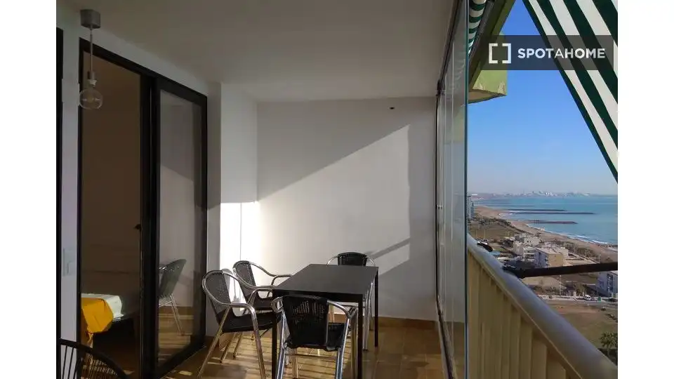 Terraza de Piso de alquiler en Xàtiva con Aire acondicionado, Calefacción y Amueblado