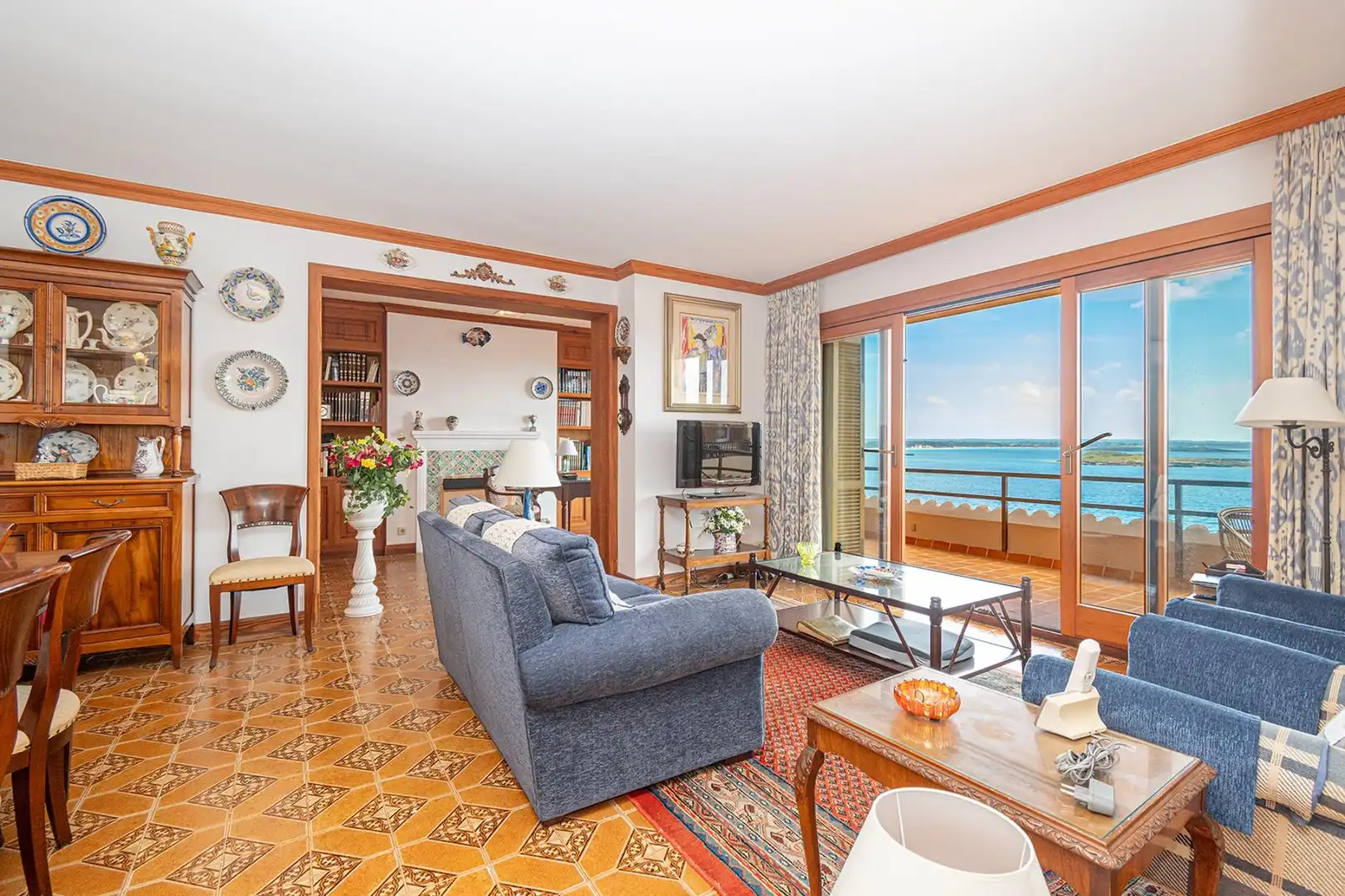 Sala de estar de Piso en venta en Ses Salines con Aire acondicionado, Calefacción y Terraza