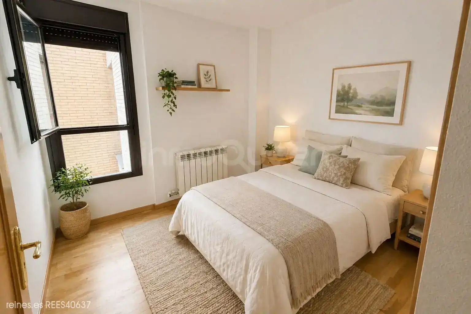 Bedroom of Flat for sale in La Puebla de Alfindén  with Heating and Terrace