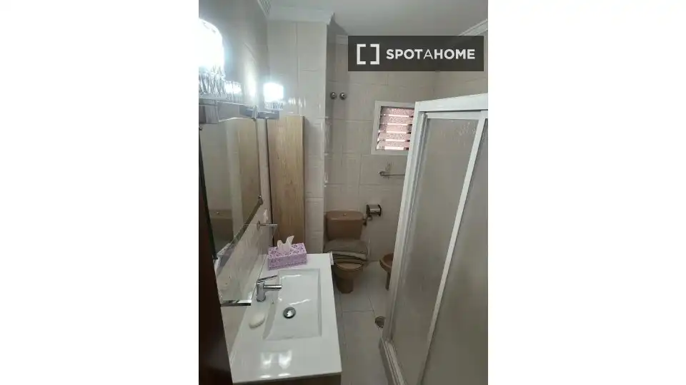 Bathroom of Flat for rent in Málaga  with Air Conditioner, Heating and Furnished