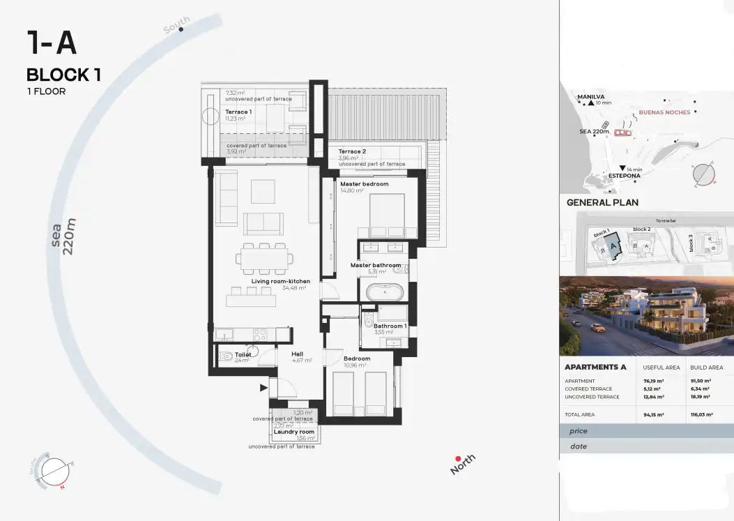 Apartamento con terraza en venta en Estepona Pueblo, imagen 15