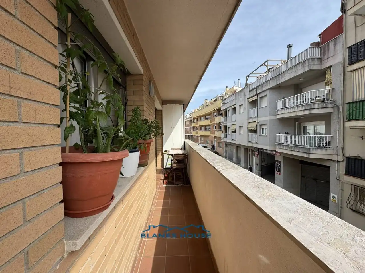 Balcony of Flat for sale in Blanes  with Air Conditioner, Heating and Parquet flooring
