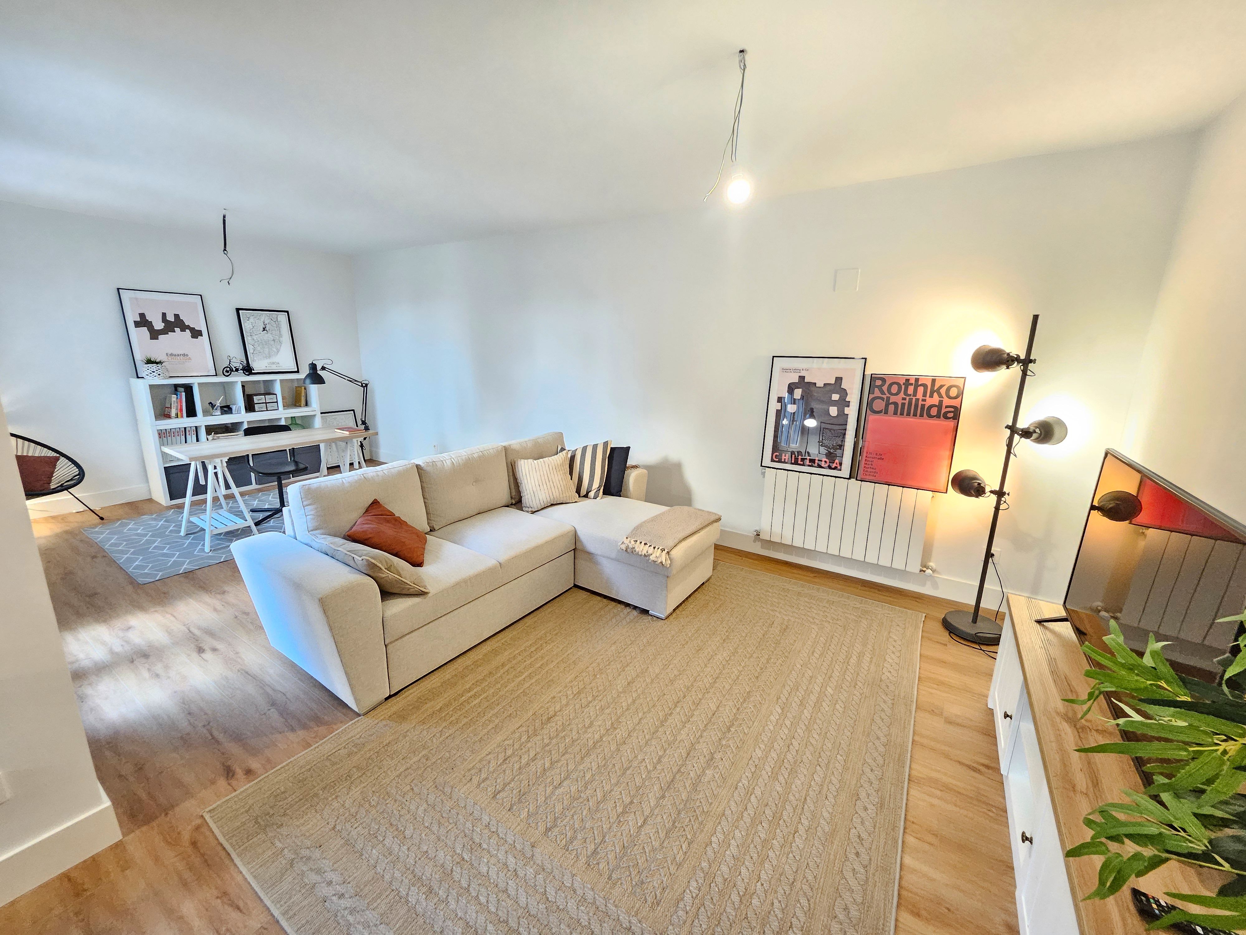 Sala de estar de Piso en venta en Durango con Calefacción, Parquet y Terraza