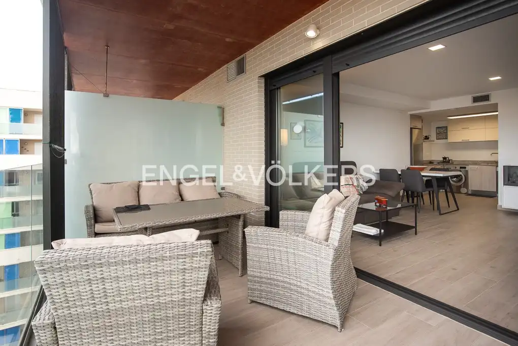 Terrasse von Wohnung zum Verkauf in Vinaròs mit Klimaanlage, Heizung und Privatgarten