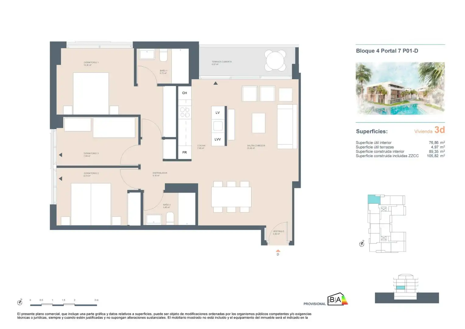 Appartement compact avec piscine à vendre à Centro ciudad, imagen 24