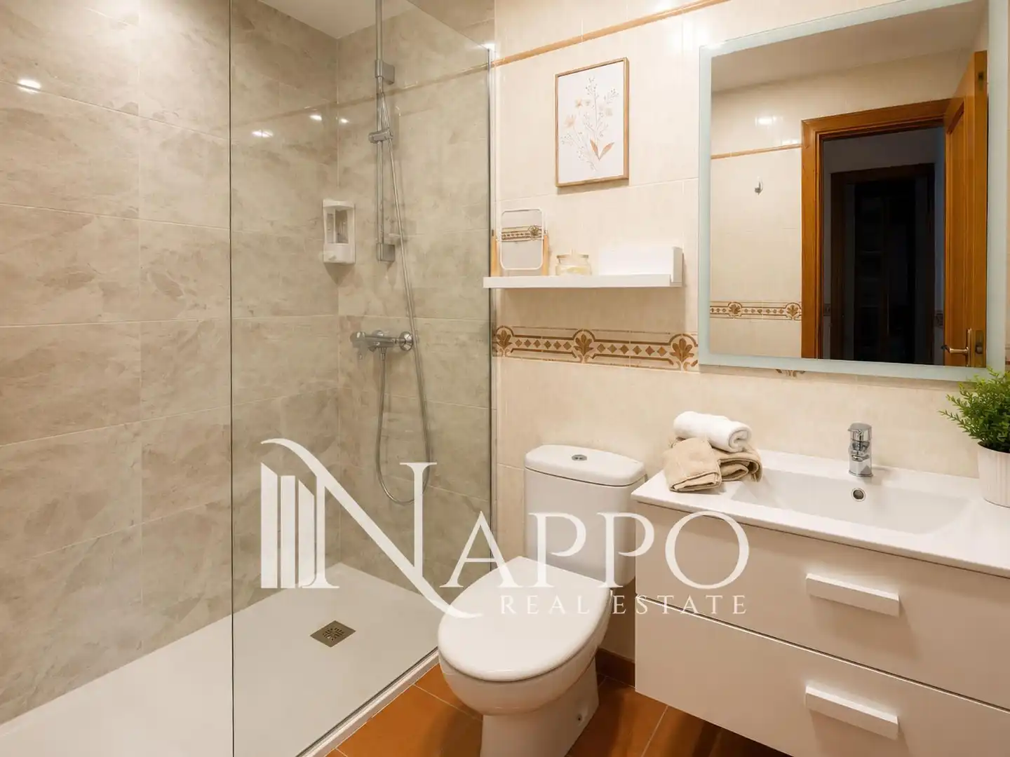 Baño de Casa adosada de alquiler en Santanyí con Aire acondicionado, Calefacción y Jardín privado
