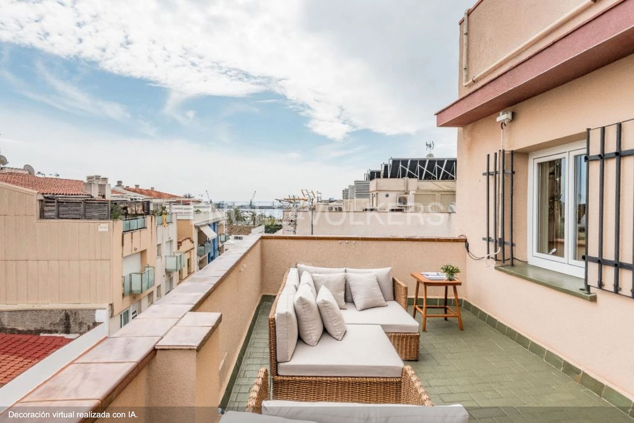 Terrace of Attic for sale in Vilanova i la Geltrú  with Heating, Parquet flooring and Terrace