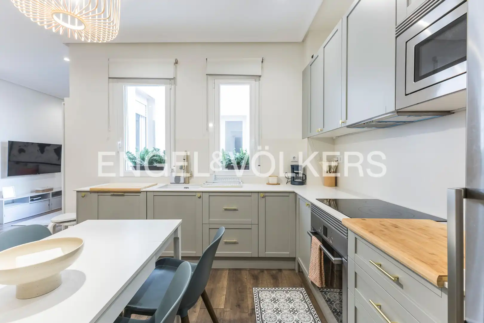 Kitchen of Flat for rent in Madrid  with Air Conditioner, Heating and Furnished