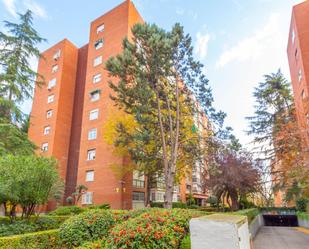 Vista exterior de Pis en venda en  Madrid Capital amb Calefacció, Jardí privat i Terrassa