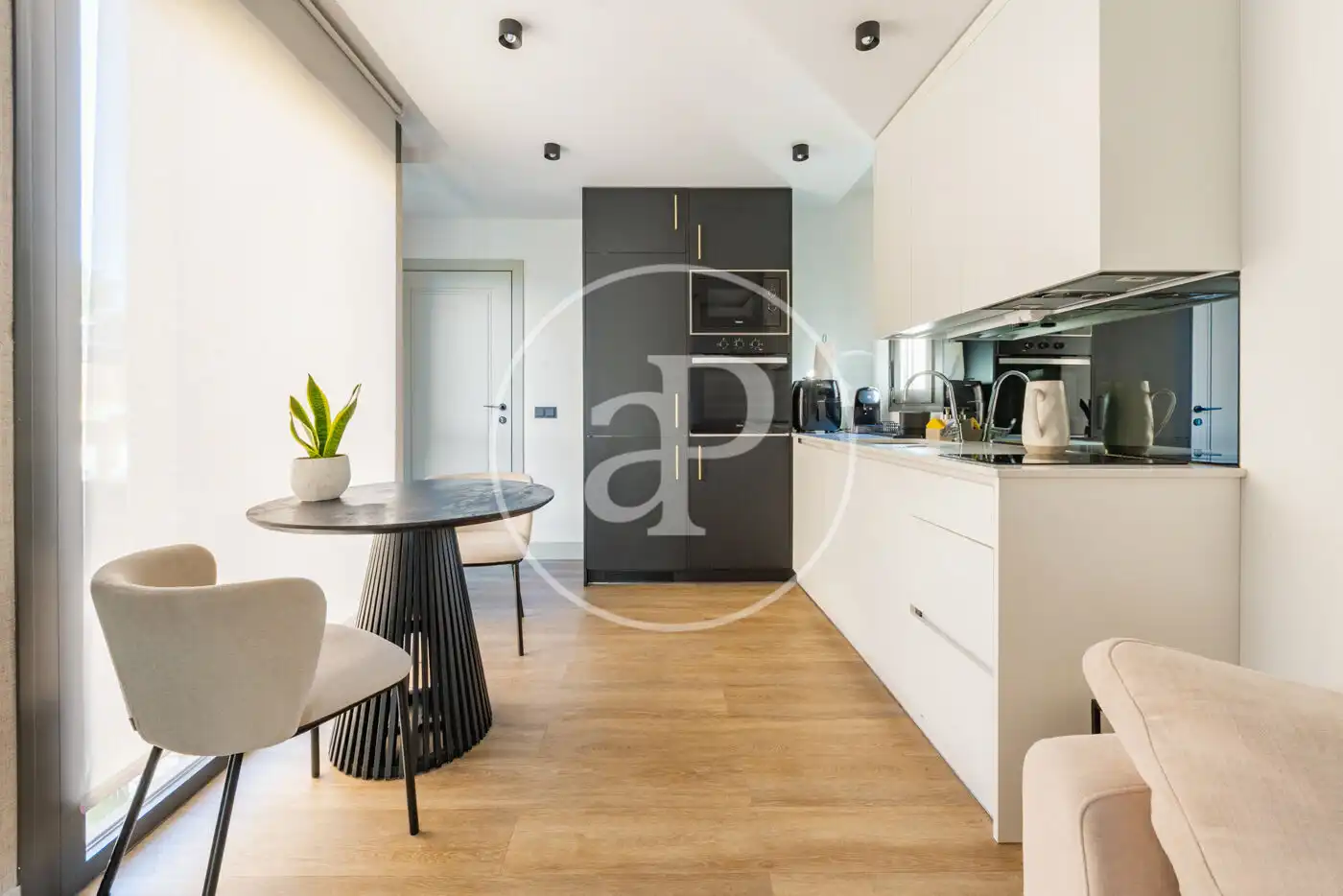 Küche von Wohnung zur Miete in Madrid mit Klimaanlage, Heizung und Privatgarten