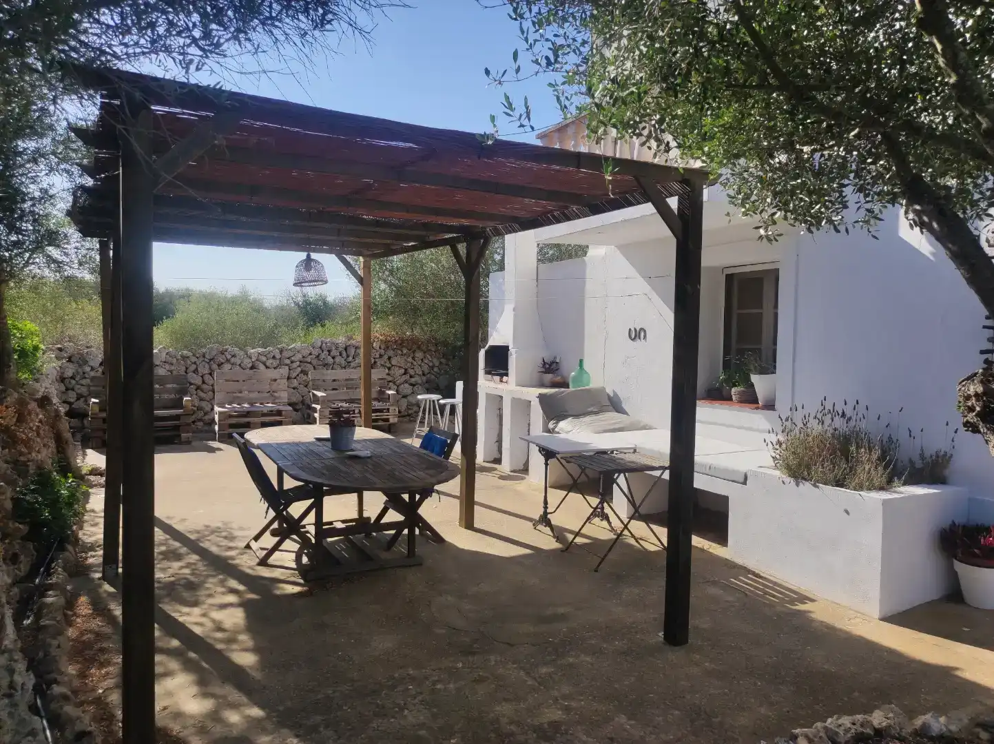 Terrace of Houses for rent in Alaior  with Air Conditioner, Private garden and Parquet flooring
