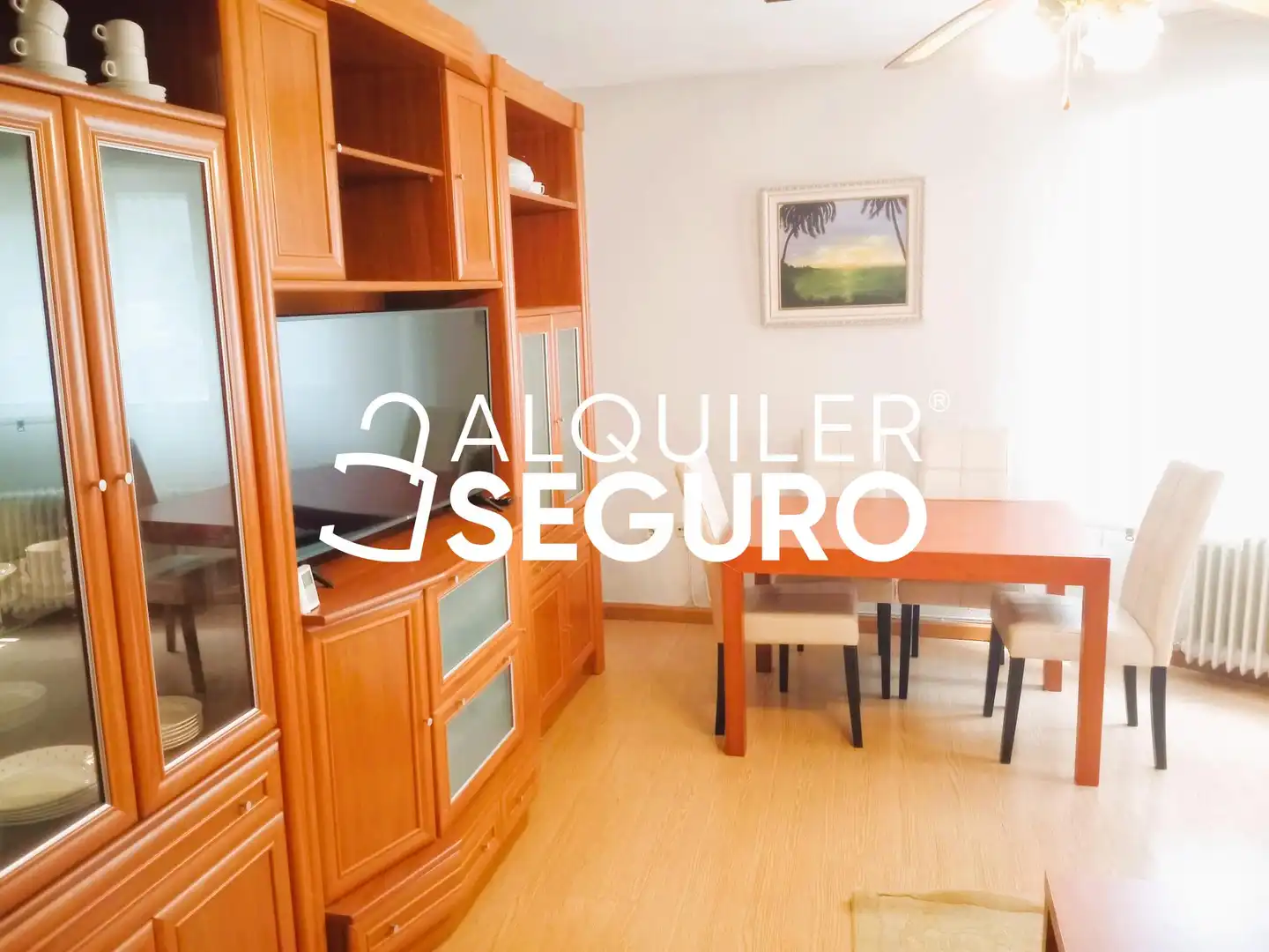 Sala d'estar de Pis de lloguer en Valladolid amb Calefacció i Moblat