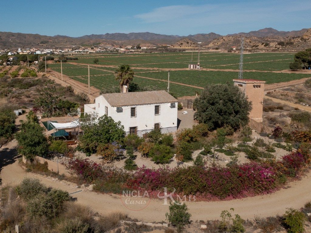 Vista exterior de Casa o xalet en venda en Antas amb Jardí privat, Terrassa i Piscina