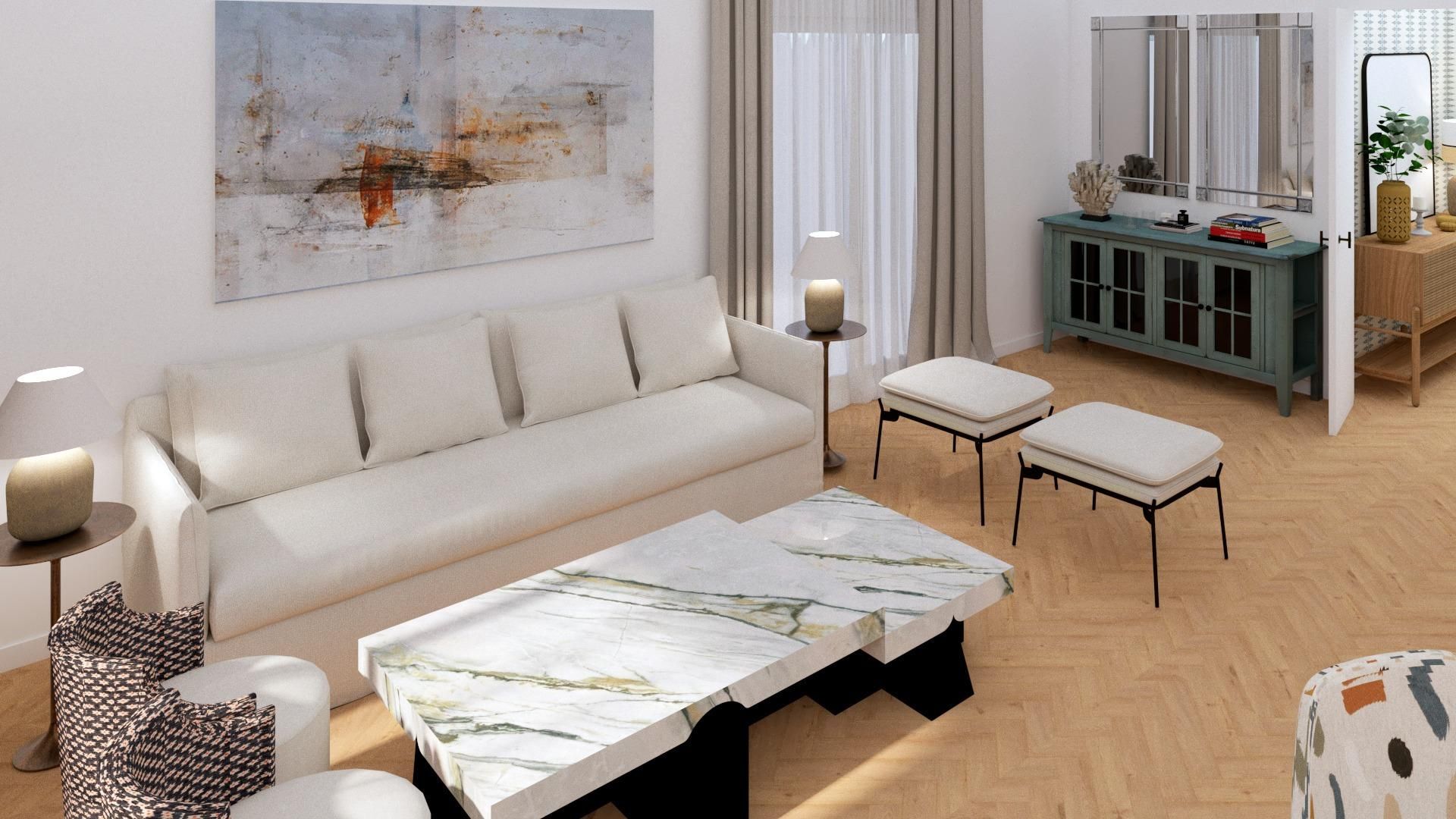 Sala d'estar de Apartament en venda en  Sevilla Capital amb Aire condicionat, Calefacció i Terrassa