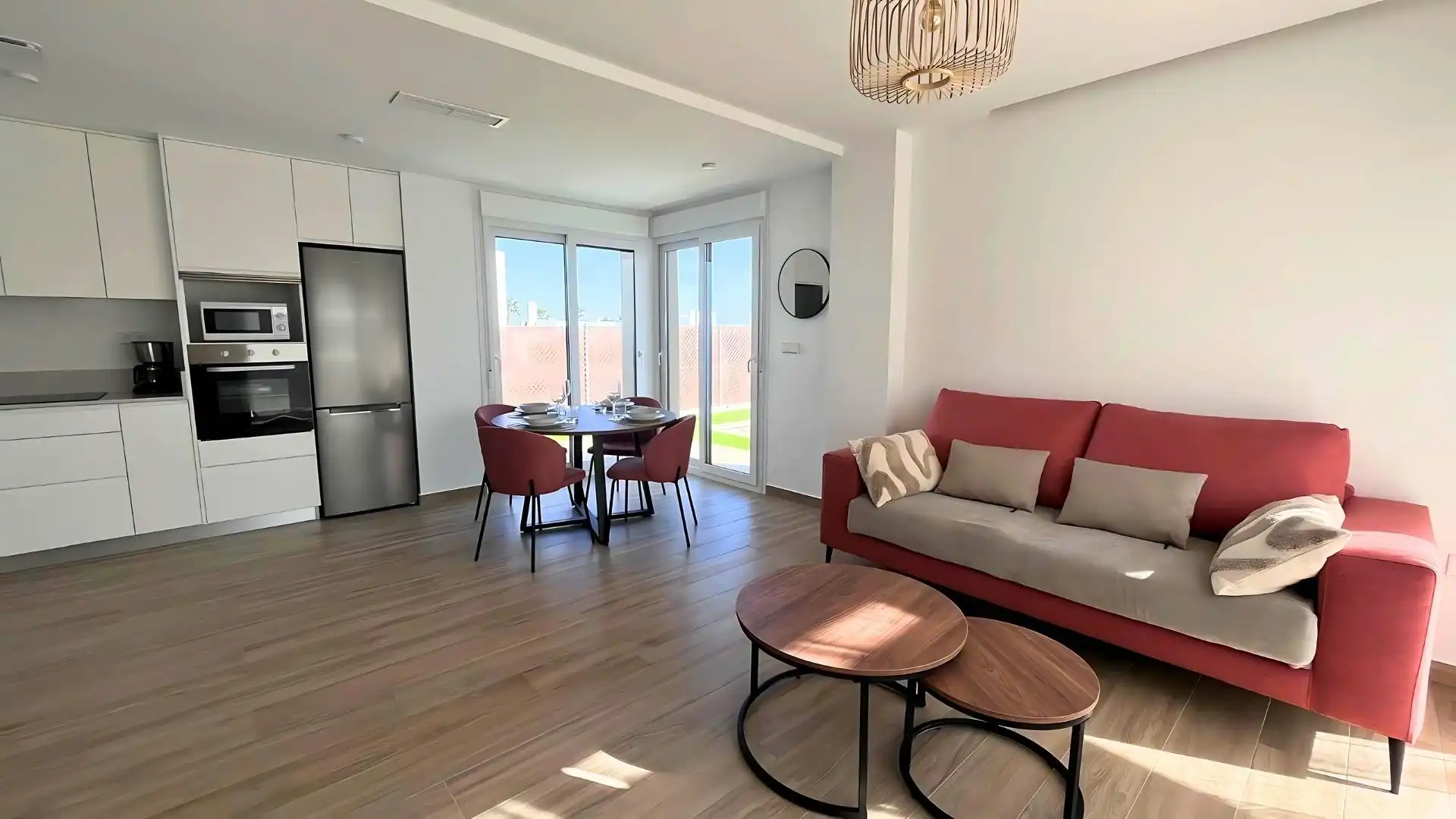 Wohnzimmer von Einfamilien-Reihenhaus zum Verkauf in Madrid mit Schwimmbad