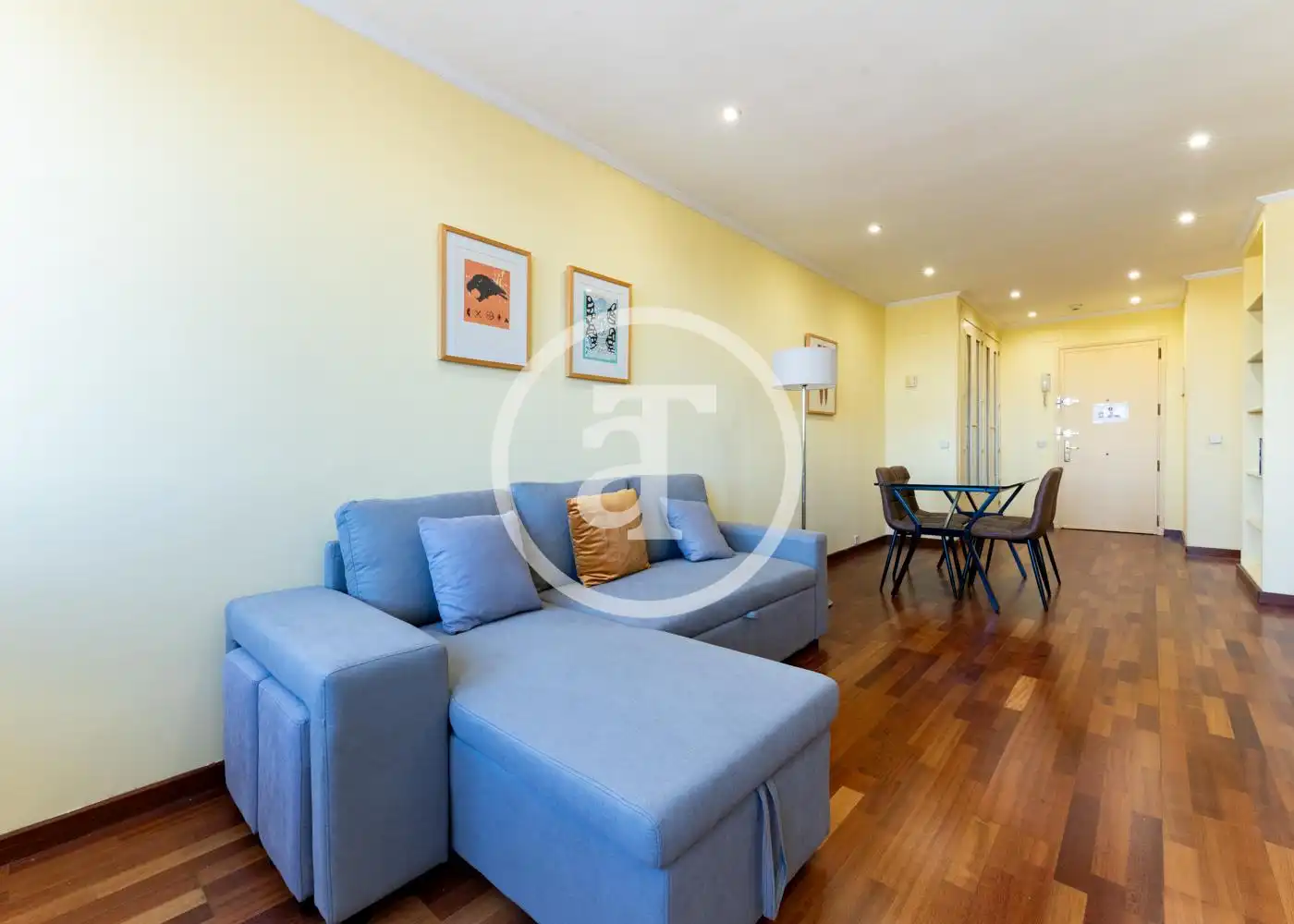 Wohnzimmer von Wohnung zur Miete in Madrid mit Klimaanlage, Heizung und Möbliert