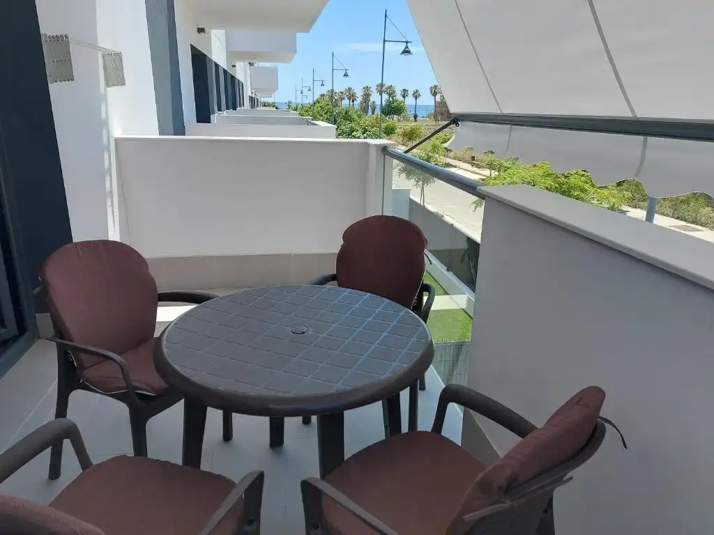 Terrace of Flat for rent in Vélez-Málaga  with Air Conditioner, Private garden and Furnished